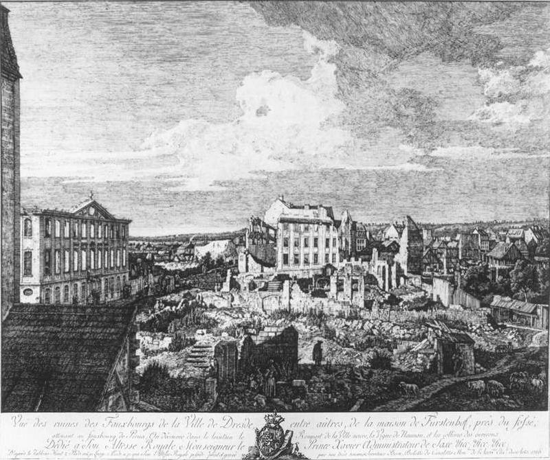 BELLOTTO, Bernardo Dresden, the Ruins of the Pirnaische Vorstadt kinxt china oil painting image